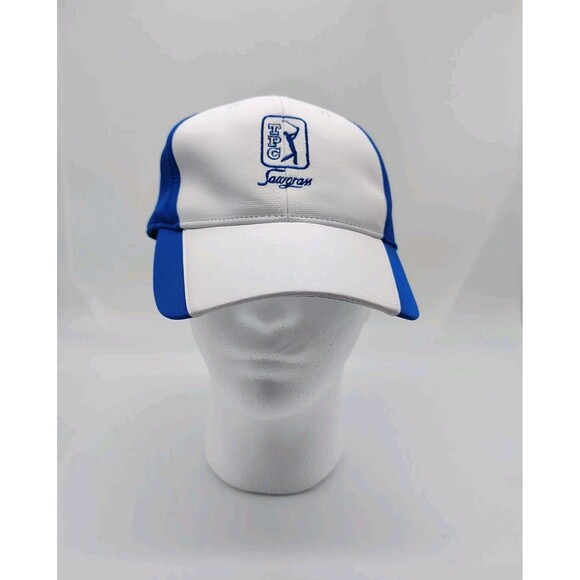 TPC Sawgrass The Players Golf Preppy Sportswear Hat Cap Blue White UPF 50+ - Picture 1 of 6
